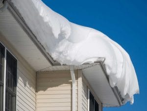 winter roof problems in Woodland Heights